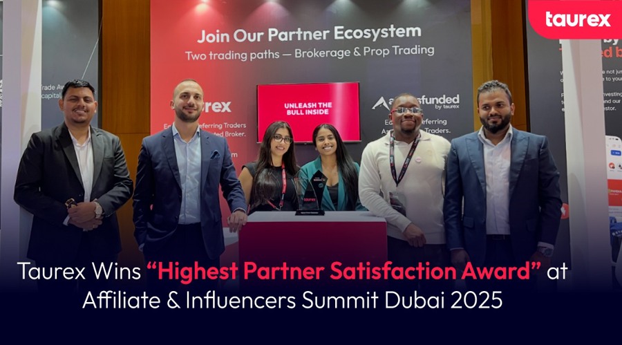 Taurex wins “highest partner satisfaction award” at affiliate & influencers summit dubai 2025