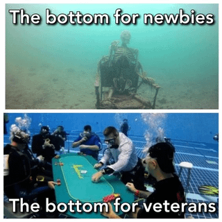 The bottom for newbies vs the bottom for veterans