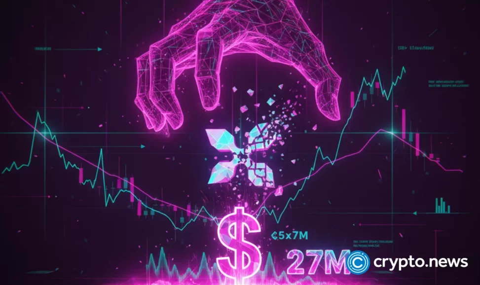 Trader bets $27 million against xrp with heavy leverage