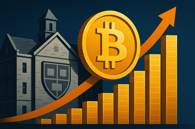 Harvard’s ibit stake surged by 257%. crypto etf holdings increased to $442.8 million usd