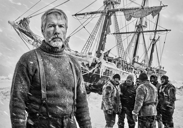 Michael saylor, shortly after posting him abandoning a sinking ship, has posted an image of him stranding a ship on a frozen tundra, putting his entire crew at risk