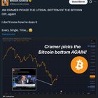 Jim cramer picked the literal bottom of the bitcoin dip… again! every. single. time…