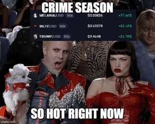 Crime season doubters, in shambles.