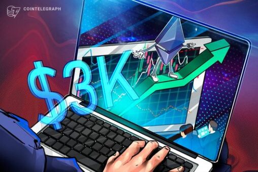 Ethereum analysts see ‘upward breakout’ as eth price returns to $3k