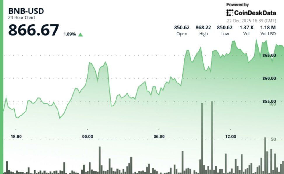 Bnb lags market despite break above $860 as scrutiny of binance grows