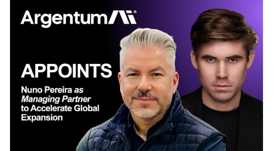 Argentum ai appoints nuno pereira as managing partner to accelerate global expansion