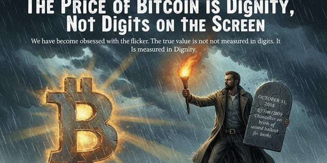 The dna of freedom: why we don't measure bitcoin in dying dollars. satoshi gifted us a weapon against oppression—don't treat it like a stock ticker.