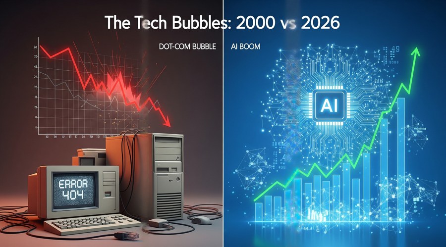 A tale of two bubbles: ai in 2026 vs. dot com in 2000