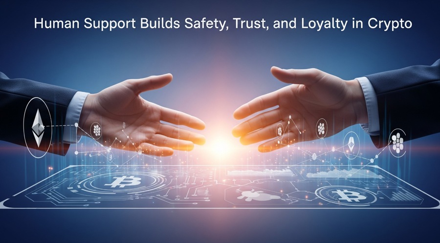 Human support builds safety, trust, and loyalty in crypto