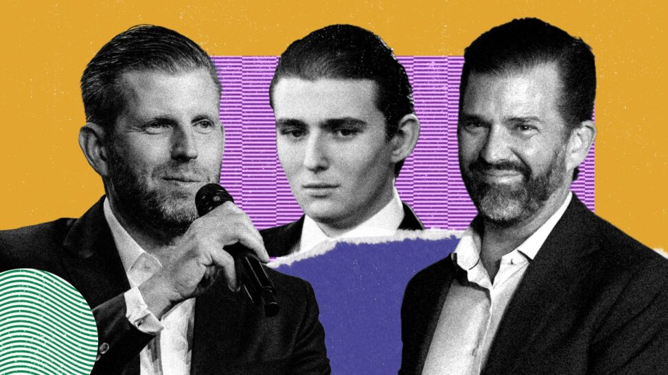 Most influential: don jr., eric and barron trump