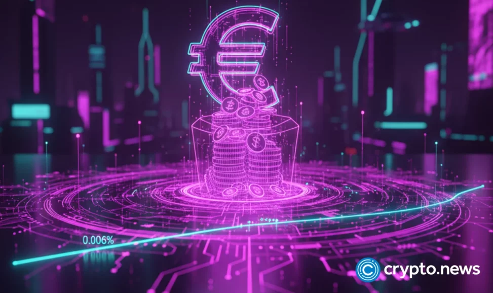 Euro stablecoins surpass $1b, represent 0.006% of eurozone money supply