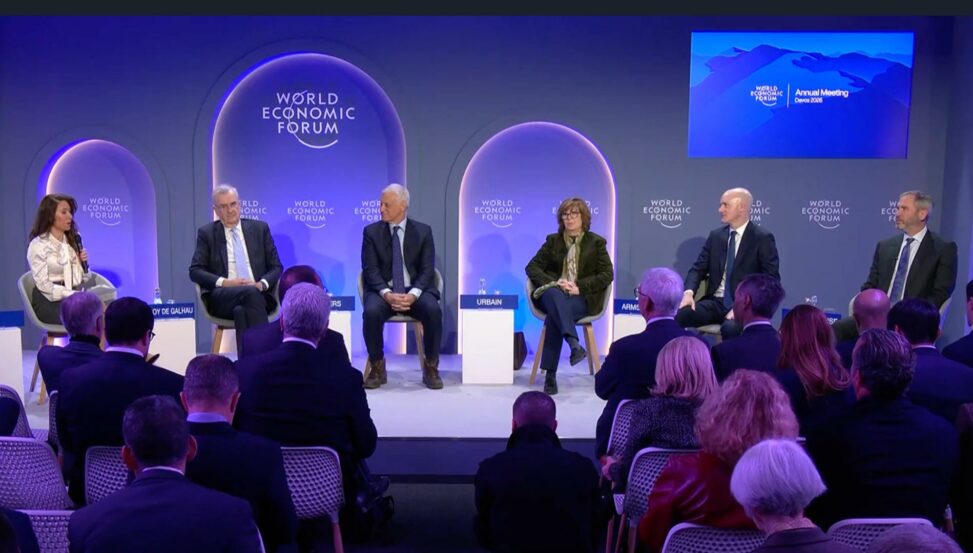 Coinbase ceo brian armstrong spars with france’s central bank chief at davos over yield and ‘bitcoin standard’