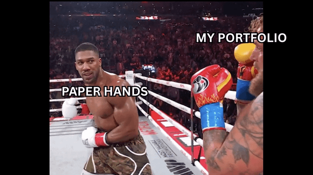 Can paper hands stop destroying my shitcoin portfolio already!