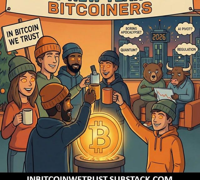 The "boring" apocalypse: why 2026 scares the bitcoin tourists (and why we stay). happy new year 2026 bitcoiners!