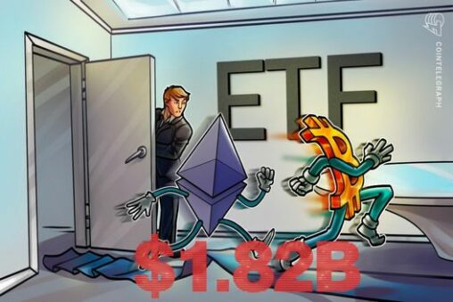 $1.82b pulled from spot bitcoin and ether etfs amid metals rally