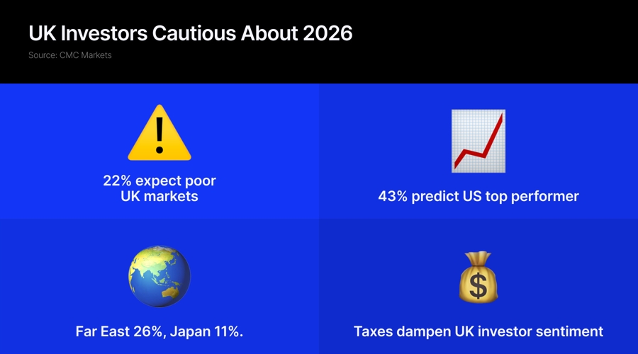 22% of uk traders expect poor market performance this year eyeing us and asia instead