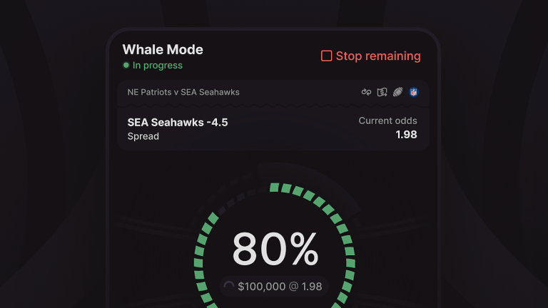 Cloudbet introduces whale mode, a first of its kind automated position builder for sports betting