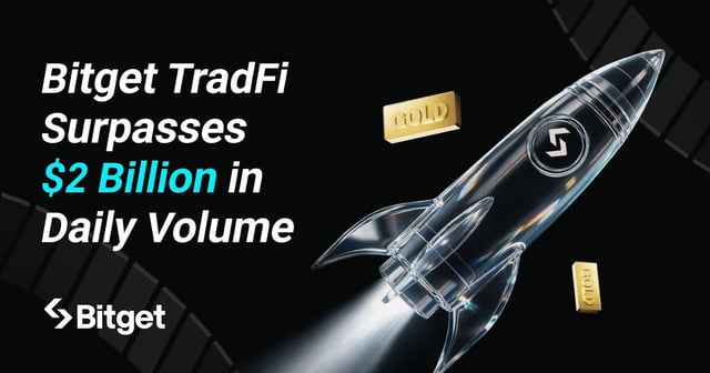 Bitget tradfi hits $2b daily volume on growing gold demand