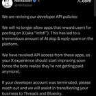 X removes api access to crypto infofi platforms causing many projects to sunset or pivot