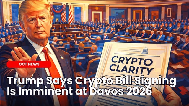 Trump says crypto "bill signing is imminent" at world economic forum