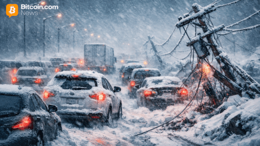 Report: arctic storm front disrupts us bitcoin mining, block times stretch past 12 minutes
