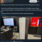 Bitcoin miner water heater featured on the ces 2026 show floor