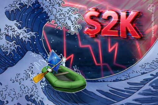 Ether slips below $2k as eth holder confidence faces major stress test