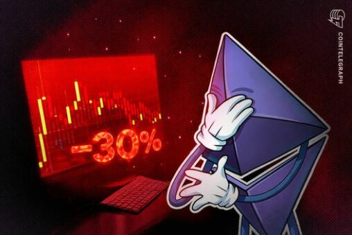 Ether leads crypto losses with 30% crash: where is the bottom?