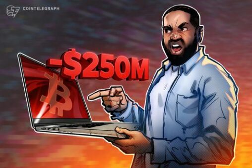 Bitcoin price punishes traders as 24 hour crypto liquidations pass $250m