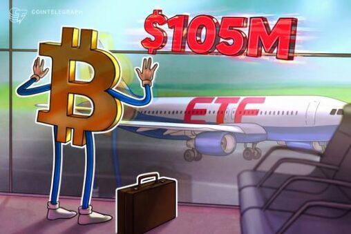 Bitcoin etfs log $105m outflows as mystery ibit buyer surfaces