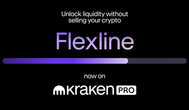 Kraken launches "flexline" fixed rate crypto backed loans for pro traders