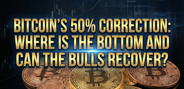 Bitcoin’s 50% correction: where is the bottom and can the bulls recover?