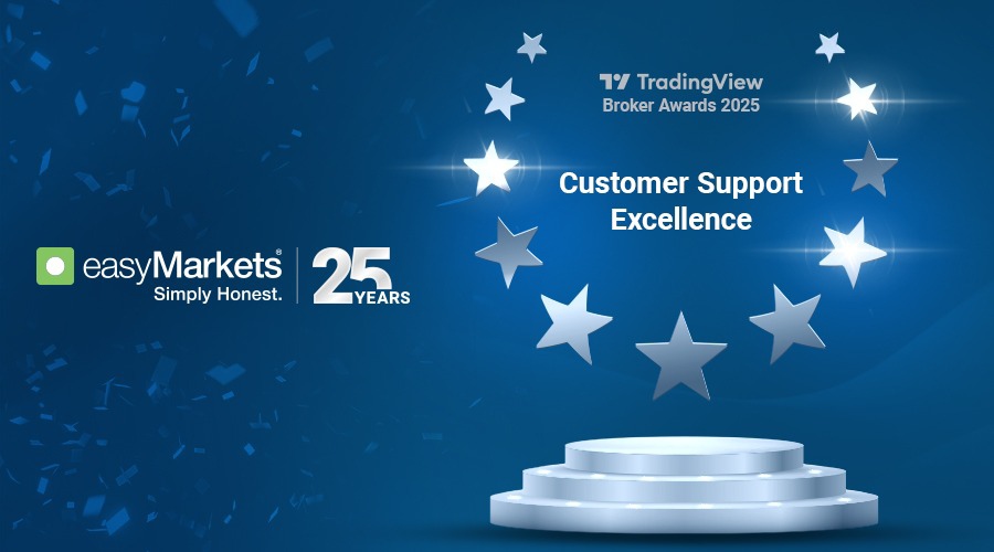 Easymarkets recognised by tradingview for customer support excellence as it marks 25 year milestone