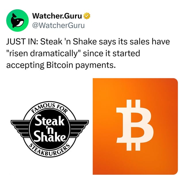 Steak 'n shake attributes sales increase to accepting bitcoin payments
