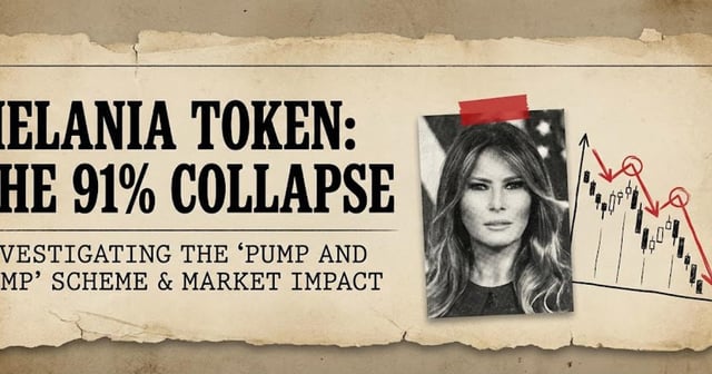 Why the melania token collapsed 91%?