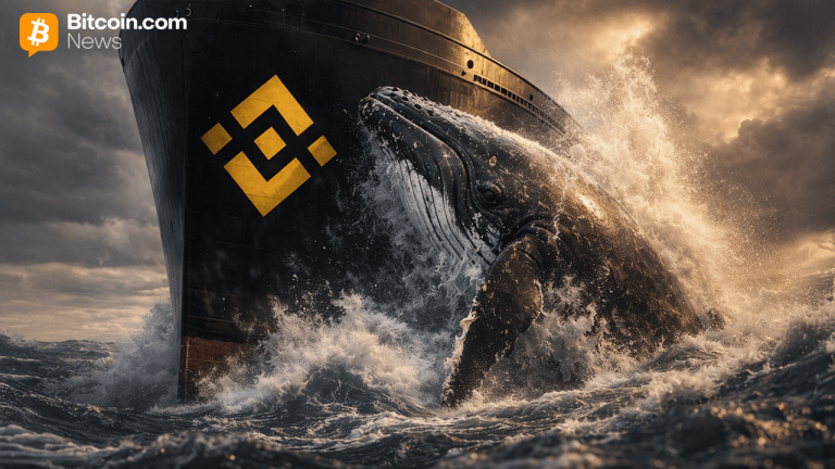 Whale bitcoin deposits hit 14 month high as $8.2 billion btc floods binance