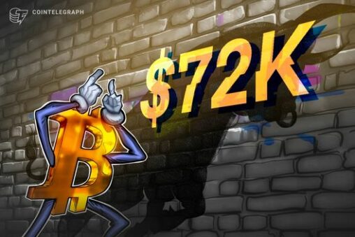 Bitcoin price nears one month high as bulls propel btc toward $72k