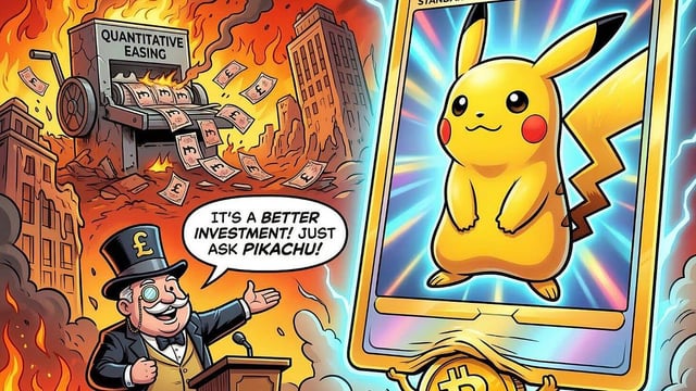 The pikachu standard: why boris johnson's bizarre attack on bitcoin exposes the failures of fiat. a former prime minister praises cardboard collectibles over decentralized hard money, ignoring the devastating 11% inflation his own government helped engineer.