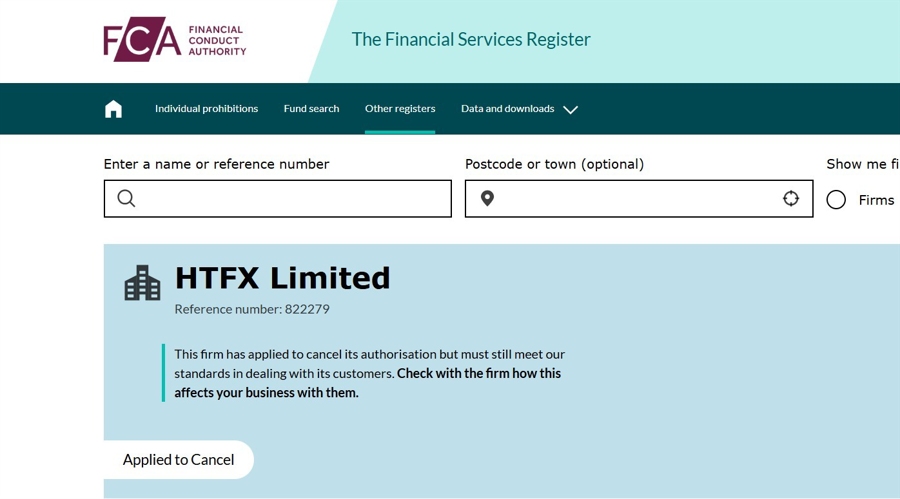 Htfx to abandon uk regime shortly after renouncing cysec license