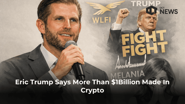 Eric trump says more than $1billion made in crypto