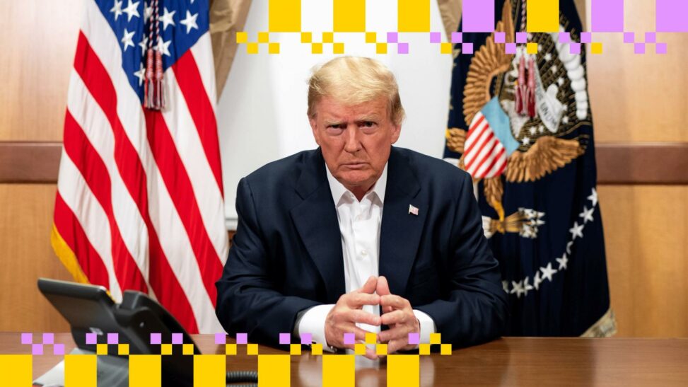 Trump urges passage of u.s. clarity act, attacks banks for 'undercutting' genius
