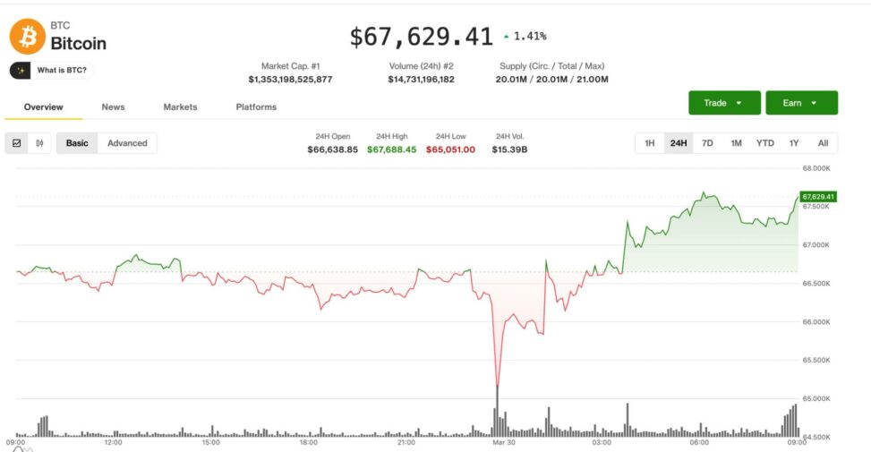 Bitcoin steadies, altcoins jump in liquidity driven relief rally