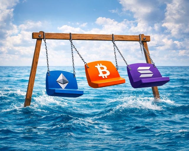 Crypto etf flows swing sharply as gulf conflict rattles markets