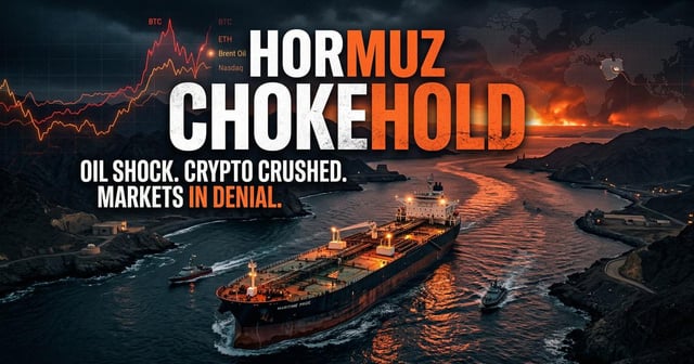 The hormuz blockade just became real. the market is still pricing 2 weeks. the math says 6 months. someone is very wrong.