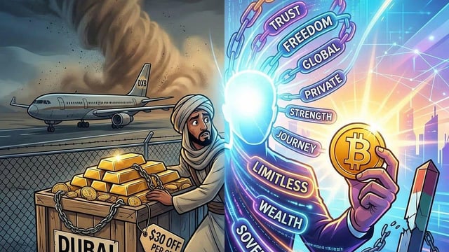 Gold trapped in the desert, borderless bitcoin: the new paradigm of wealth in times of war. trapped on the tarmac or carried in the mind: how global conflicts are exposing the fatal flaw of physical gold and proving the unstoppable power of digital scarcity.