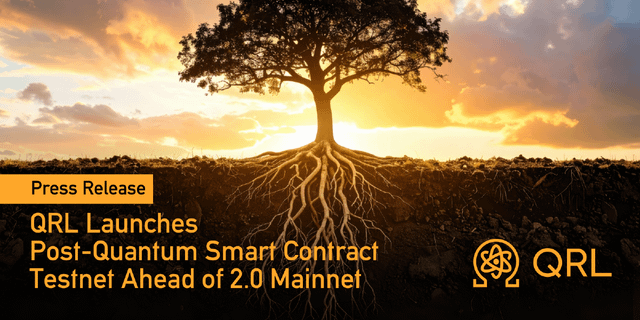 Qrl (quantum resistant ledger) launches post quantum smart contract testnet ahead of 2.0 mainnet