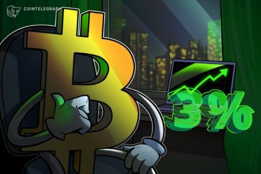Bitcoin daily gains near 3% as stocks ignore us iran war threat, oil drops
