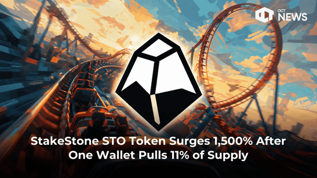 Token surges 15x after 11% supply is pulled from binance; then dumps 70% in one candle