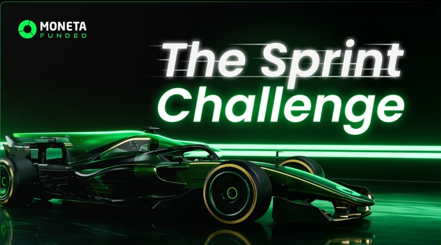 Moneta funded launches revolutionary sprint challenge: fast paced, time limited trading with instant 100% profit split payouts