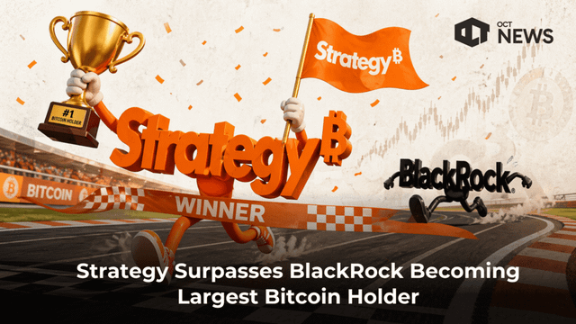 Strategy surpasses blackrock becoming largest bitcoin holder with 815,061 btc